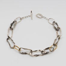 Load image into Gallery viewer, VRINDE NECKLACE - Oxidised Silver & 18k Gold