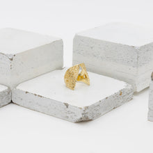 Load image into Gallery viewer, CLAAVI RING - Textured 14k Gold