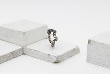 Load image into Gallery viewer, SOLMU RING - Oxidised Silver &amp; Black Sapphires