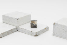 Load image into Gallery viewer, BROKEN PARED RING - Oxidised Silver & Black Sapphires