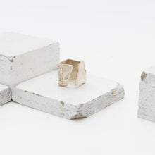 Load image into Gallery viewer, BROKEN PARED RING - Silver & White Sapphires