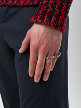 Load image into Gallery viewer, SOLMU DOUBLE RING - Oxidised Silver