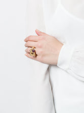 Load image into Gallery viewer, SOLMU RING - 14k Gold & Garnet