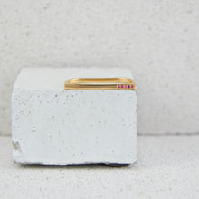 Load image into Gallery viewer, LINEA RING - Gold Vermeil & Pink Tourmaline