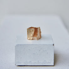 Load image into Gallery viewer, BROKEN PARED RING - 14k Gold & Green Tourmaline