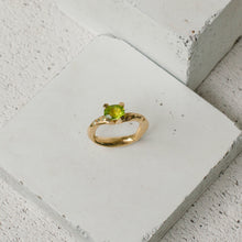 Load image into Gallery viewer, DENSA RING - 14K Gold w. Peridot & Green Tourmaline