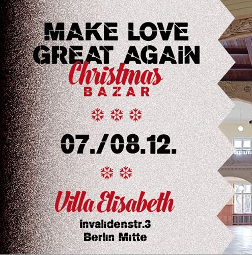 7-8th December - Make Love Great Again Christmas Bazar