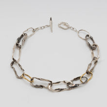 Load image into Gallery viewer, VRINDE NECKLACE - Oxidised Silver &amp; 18k Gold