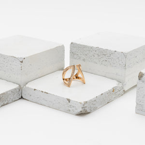 c/o CLAAVI RING - 14k Rose Gold & Cinnamon Diamonds