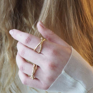 ZINKIR RING - Two Piece 14k Gold