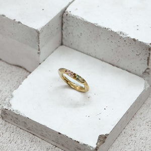 CARTE RING - Gold Vermeil w. Watermelon Tourmaline
