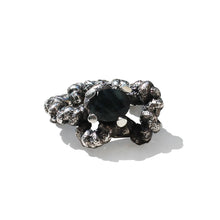 Load image into Gallery viewer, SOLMU RING - Oxidised Silver &amp; Cloudy Sapphire
