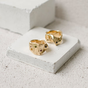 EKLIM RING - Gold Vermeil & Multicoloured Gems