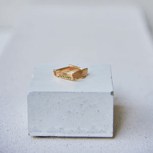 CUADRA RING - Gold Vermeil & Green Tourmaline